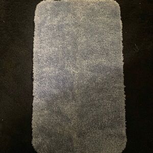 Simple blue rug